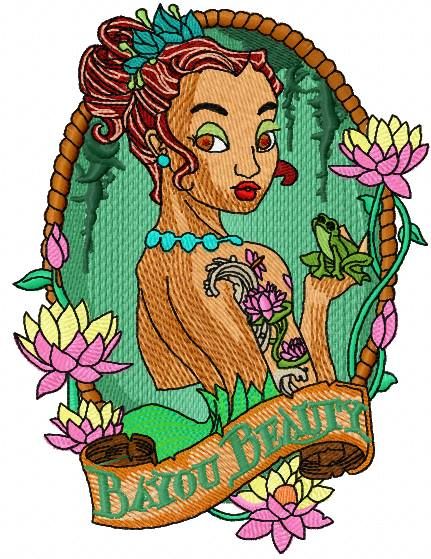 Bayou Beauty embroidery design