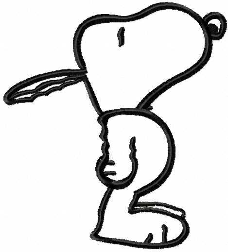 Snoopy embroidery design