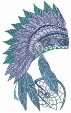 Warbonnet and dreamcatcher embroidery design