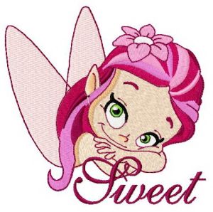 Sweet fairy 3 embroidery design