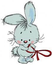 Shy bunny 2 embroidery design