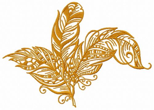 Feather 28 machine embroidery design