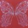 Vintage butterfly free embroidery design