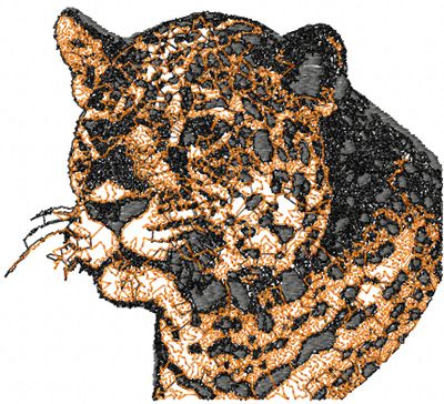 Free jaguar free photo stitch embroidery design 2
