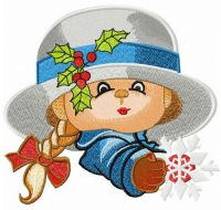 Before church service embroidery design