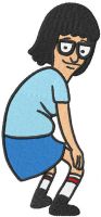 Tina Belcher embroidery design