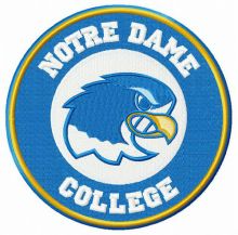 Notre Dame Falcons logo embroidery design