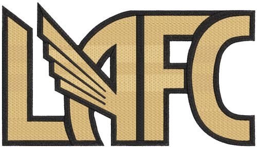 Los Angeles Football Club logo embroidery design