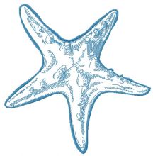 Sea star 4 embroidery design