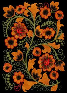 Flower pattern 5 embroidery design
