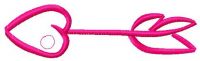 Arrow embroidery design