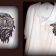 Polo shirt with mosaic eagle embroidery design