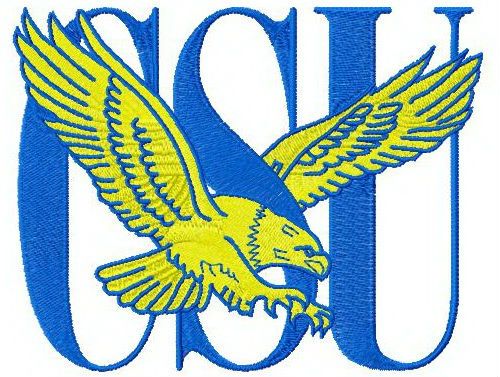 Coppin State Eagles logo machine embroidery design