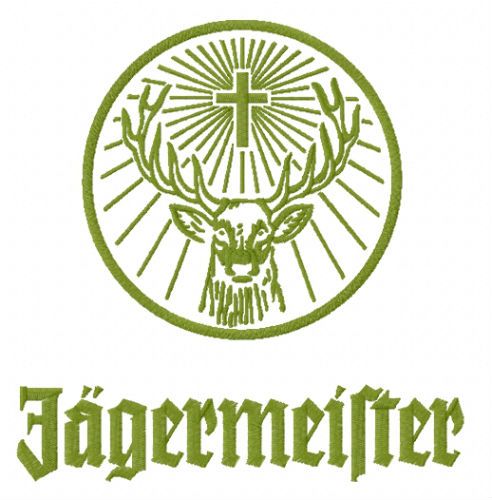 Jägermeister logo machine embroidery design