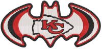 Kansas City Chiefs Batman embroidery design