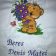 Teddy bear with flowers bouquet machine embroidery design
