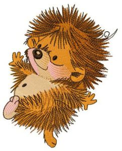 Small hedgehog 3 embroidery design