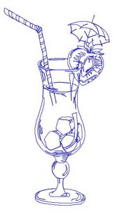 Cocktail 3 embroidery design