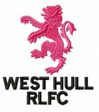 West Hull A.R.L.F.C. logo embroidery design