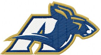 Akron Zips alternate logo machine embroidery design