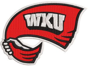 Western Kentucky Hilltoppers logo embroidery design