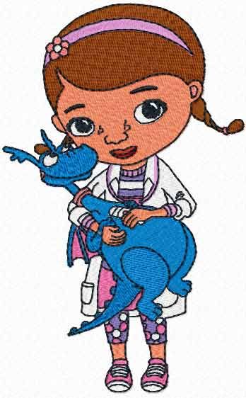 Doc McStuffins and Stuffy machine embroidery designs