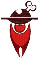 BBQ symbol embroidery design