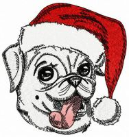 Teasing Christmas embroidery design