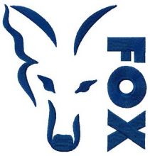 FOX carp logo embroidery design