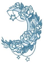 Vernal moon 2 embroidery design