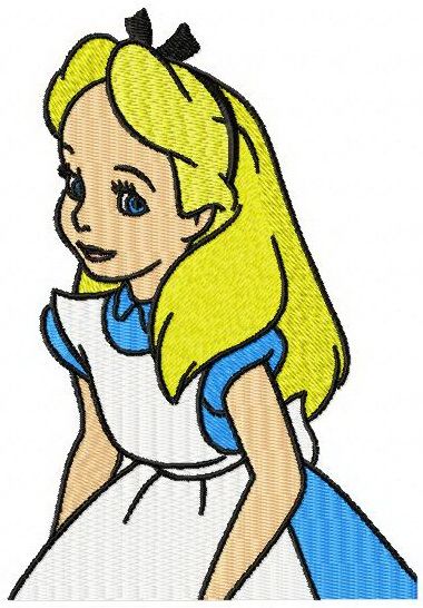 Alice in Wonderland 2 machine embroidery design