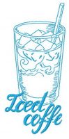 Iced coffee 2 embroidery design