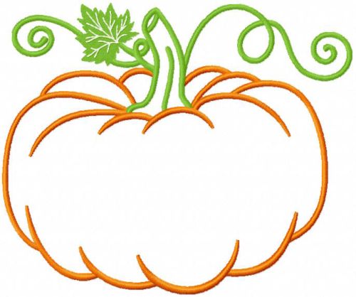 Perfect Pumpkin free embroidery design