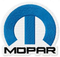 Mopar logo embroidery design