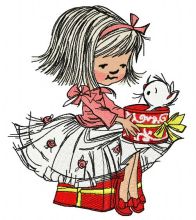 Girl's presents 2 embroidery design
