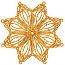 Snowflake 3 embroidery design
