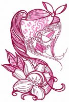 Wild lily 2 embroidery design