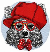 Posh puppy embroidery design