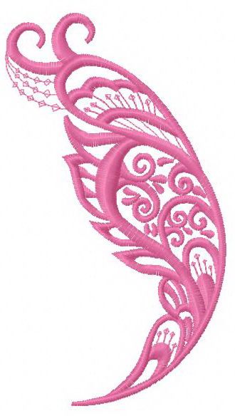 Feather 18 machine embroidery design
