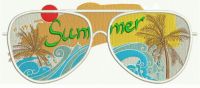 Sunglasses embroidery design