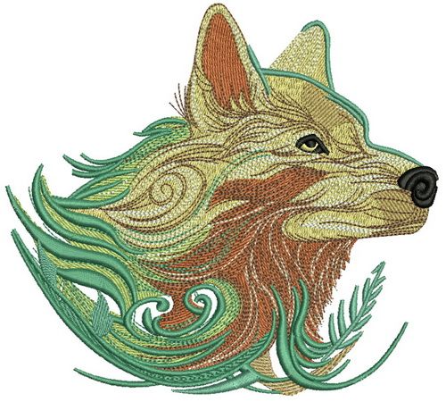 Wolf spirit 3 machine embroidery design