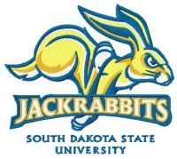 Jackrabbits logo embroidery design
