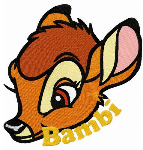 Little Bambi machine embroidery design