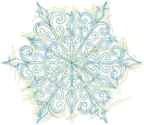 Christmas Funny snowflake embroidery design