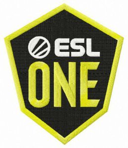ESL One logo embroidery design