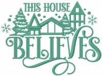 This house believes embroidery design