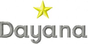 Dayana Logo embroidery design