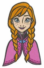 Young Anna embroidery design