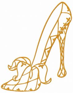 Harlequin high heels 2 embroidery design