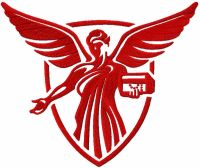 Ball State Beneficencoe Statue Logo embroidery design